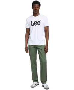 Lee Wobbly Logo Tee in Weiß