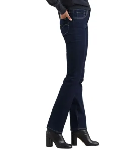 Levi’s 724 - Gerade dunkelblaue Jeans mit hohem Bund