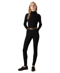 Levi's 720 - Schwarze High Waisted Skinny Jeans