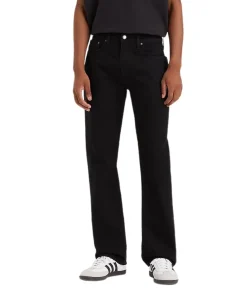 Levis 527 Bootcut Jeans in verwaschenem Schwarz