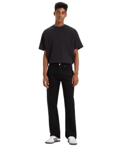 Levis 527 Bootcut Jeans in verwaschenem Schwarz