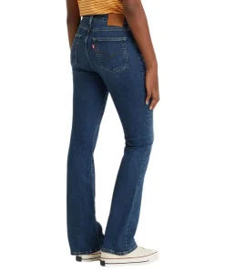 Levi's 725 Bootcut Jeans mit hohem Bund in Mittelblau