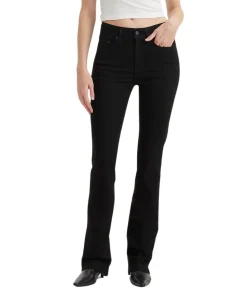 Levi's 725 Bootcut Jeans mit hohem Bund in Schwarz