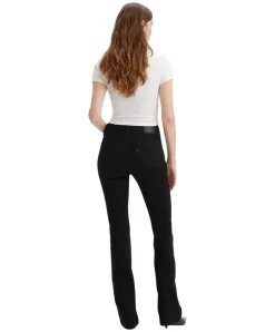 Levi's 725 Bootcut Jeans mit hohem Bund in Schwarz