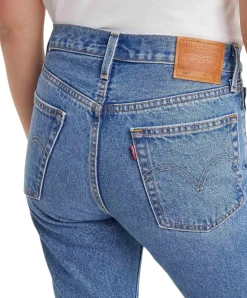 Levi's 501 Crop 501 Jeans mit ⅞ Länge in Mittelblau