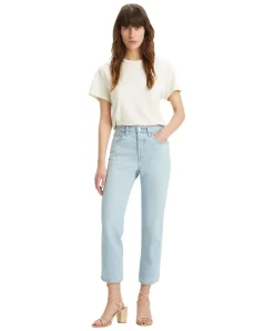 Levis 501 Crop Jeans mit 78 Länge in Hellblau