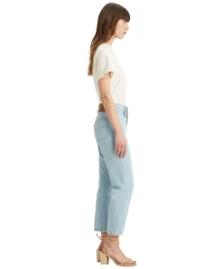 Levis 501 Crop Jeans mit 78 Länge in Hellblau