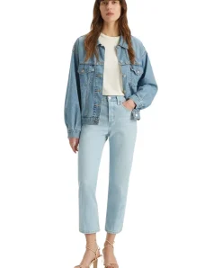 Levis 501 Crop Jeans mit 78 Länge in Hellblau