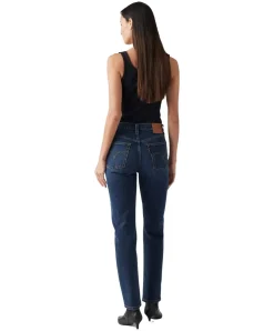Levi's 501 Damen mit hohem Bund in dunkler Waschung