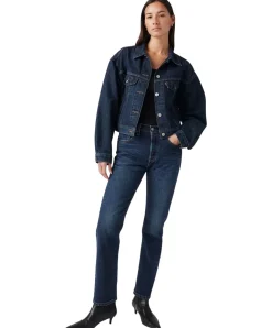 Levi's 501 Damen mit hohem Bund in dunkler Waschung