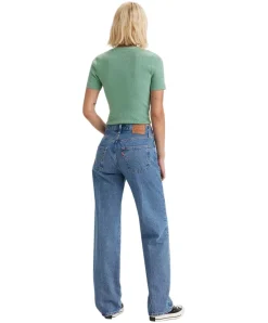 Levis 501 90er Jeans in Mittelblau