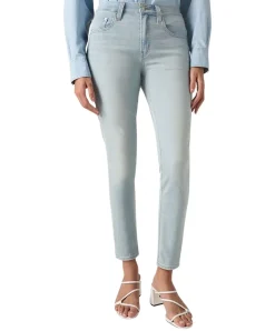 Levis 721 High Rise Skinny aus leichtem Bleached Denim