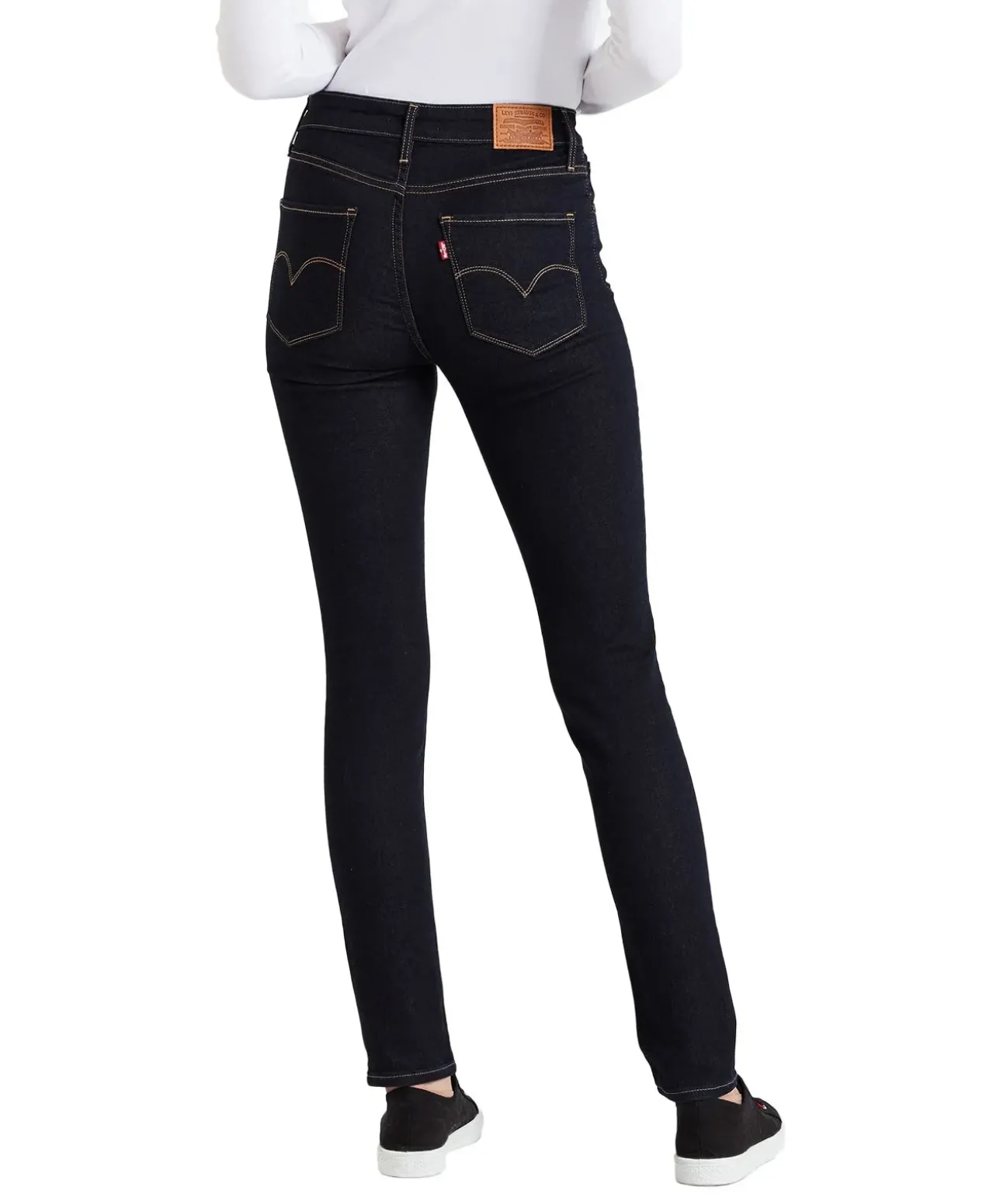 Levis 721 High Rise Skinny Jeans in Dark Denim