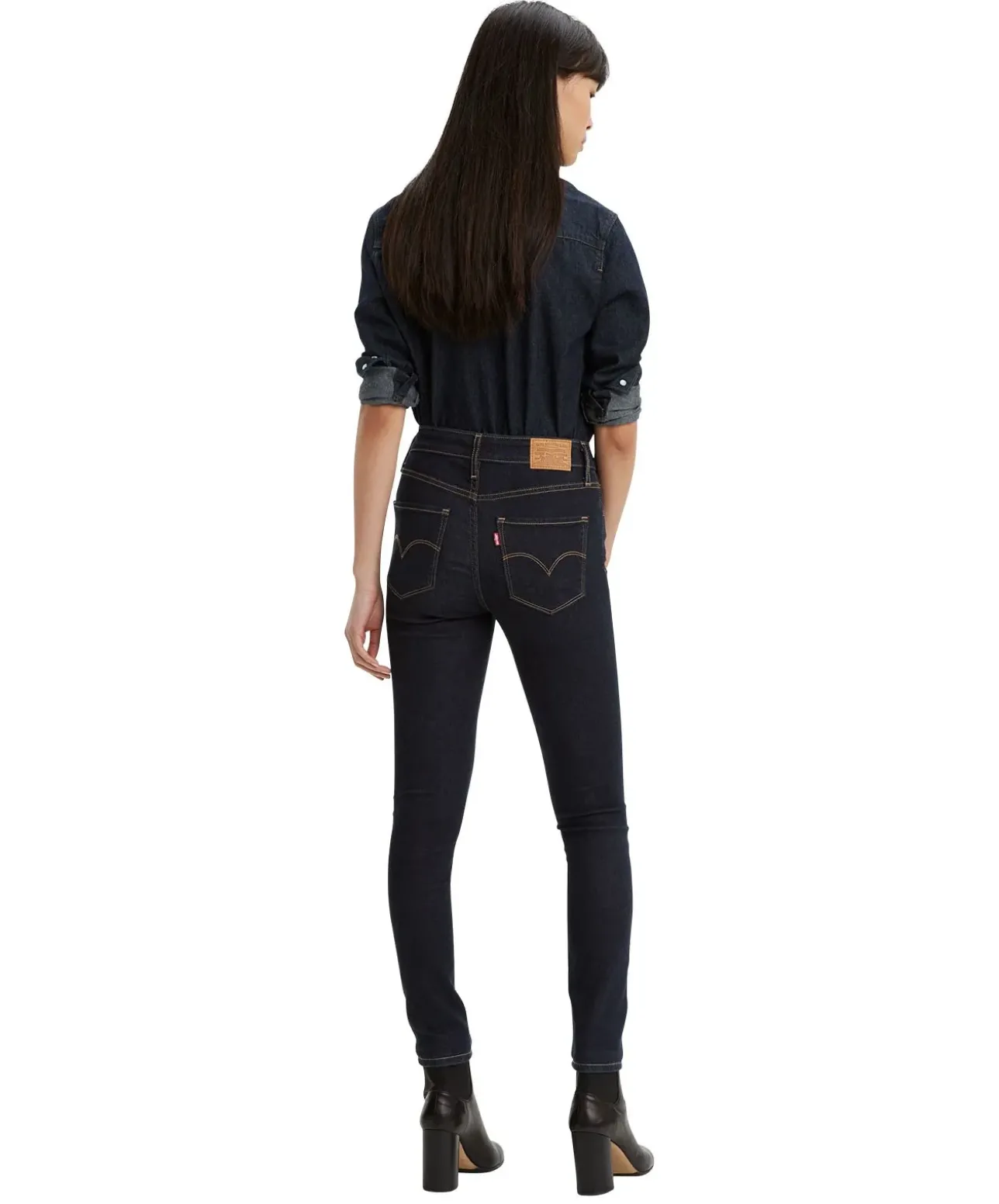 Levis 721 High Rise Skinny Jeans in Dark Denim