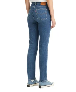 Levis 724 Jeans mit hohem Bund in Blue Wave