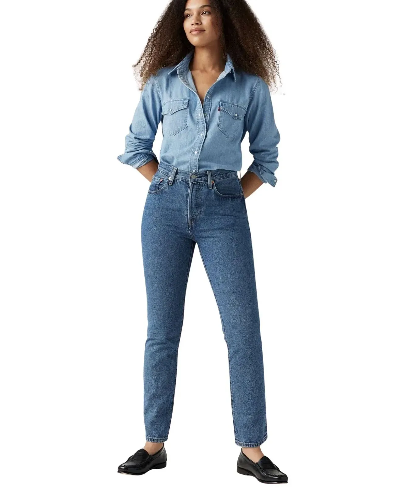 Levi's 501 Jeans Original Fit in Stone-Waschung