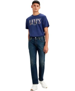 Levi’s 501 Jeans Original Fit in dunkler Block Crusher