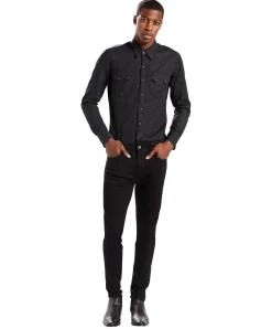 Levi's 512 Jeans Slim Tapered in schwarzem Nightshine