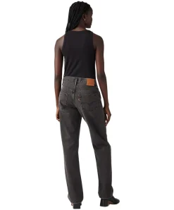 Levi's 501 90s Jeans mit geradem Bein in schwarzer Waschung