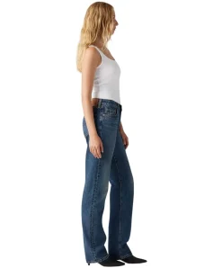 Levi's 501 90s Jeans mit geradem Bein in Mittelblau