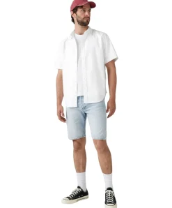 Levis 501 Shorts mit geradem Schnitt in Hellblau