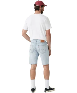 Levis 501 Shorts mit geradem Schnitt in Hellblau