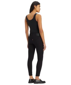 Levi's 711 Skinny Jeans mit Doppelknopf in Schwarz