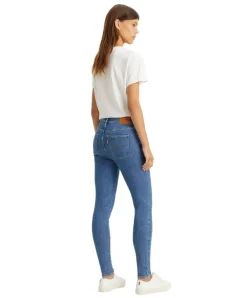 Levis 720 Skinny Jeans mit hohem Bund in Stonewash