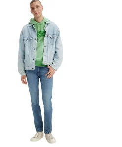 Levis 511 Slim fit Jeans aus Soft Denim in Mittelblau