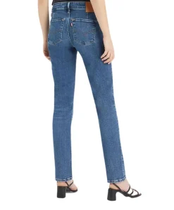 Levi's 712 Slim Jeans in blauer Blue Wave-Waschung