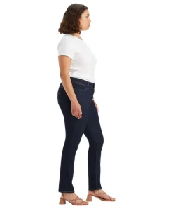Levi's 712 Slim Jeans mit hohem Bund in Rinse-Waschung