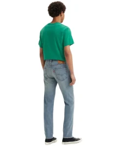 Levis 502 Taper Jeans in blauer Used-Optik