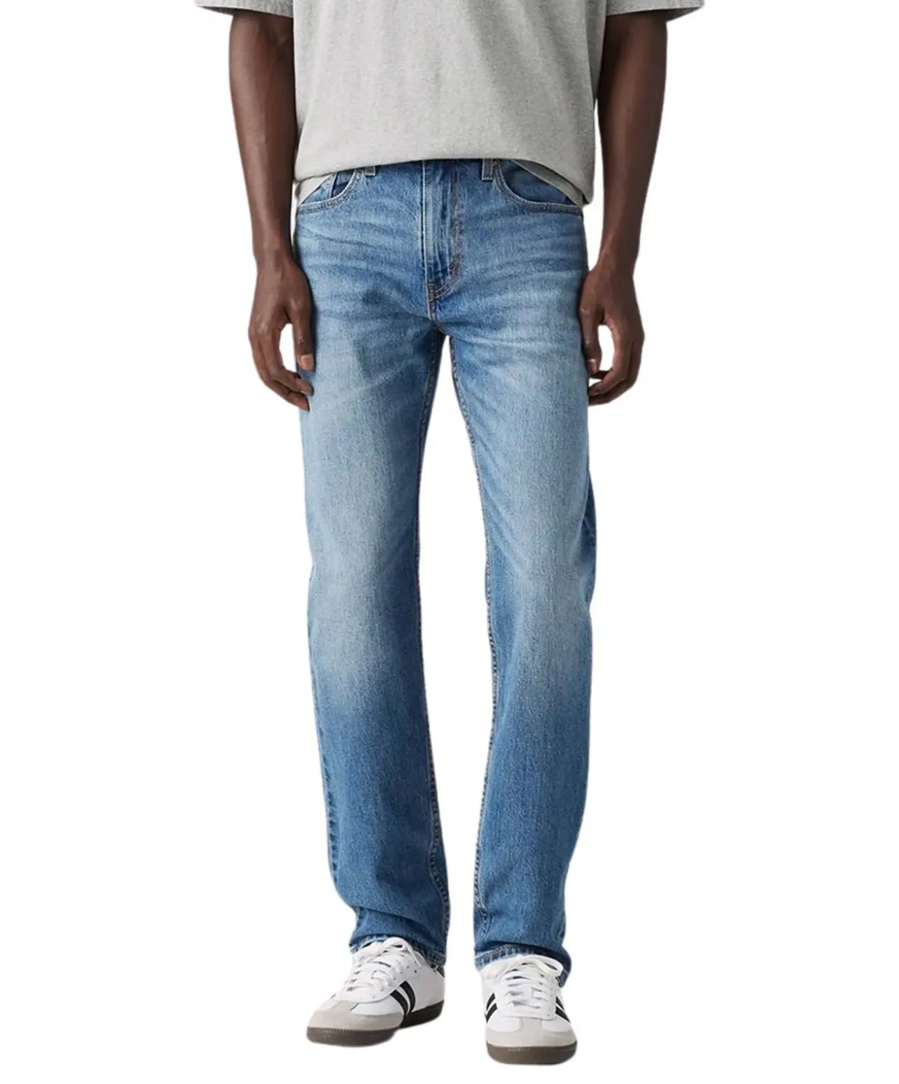Levis 502 Taper Jeans in mittelblau mit Stretchkomfort