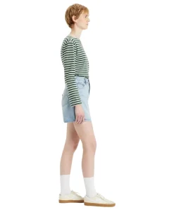 Levi's Baggy Shorts mit hohem Bund in Stonewash