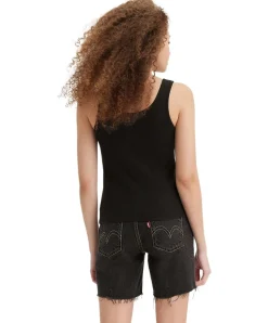 Levis Classic Tank Top mit U-Boot Ausschnitt in Schwarz
