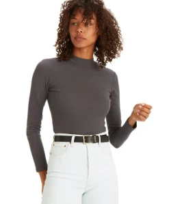 Levis Damen Ledergürtel Calypso in schwarzer, schmaler Form