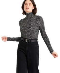 Levis Damen Ledergürtel Calypso in schwarzer, schmaler Form