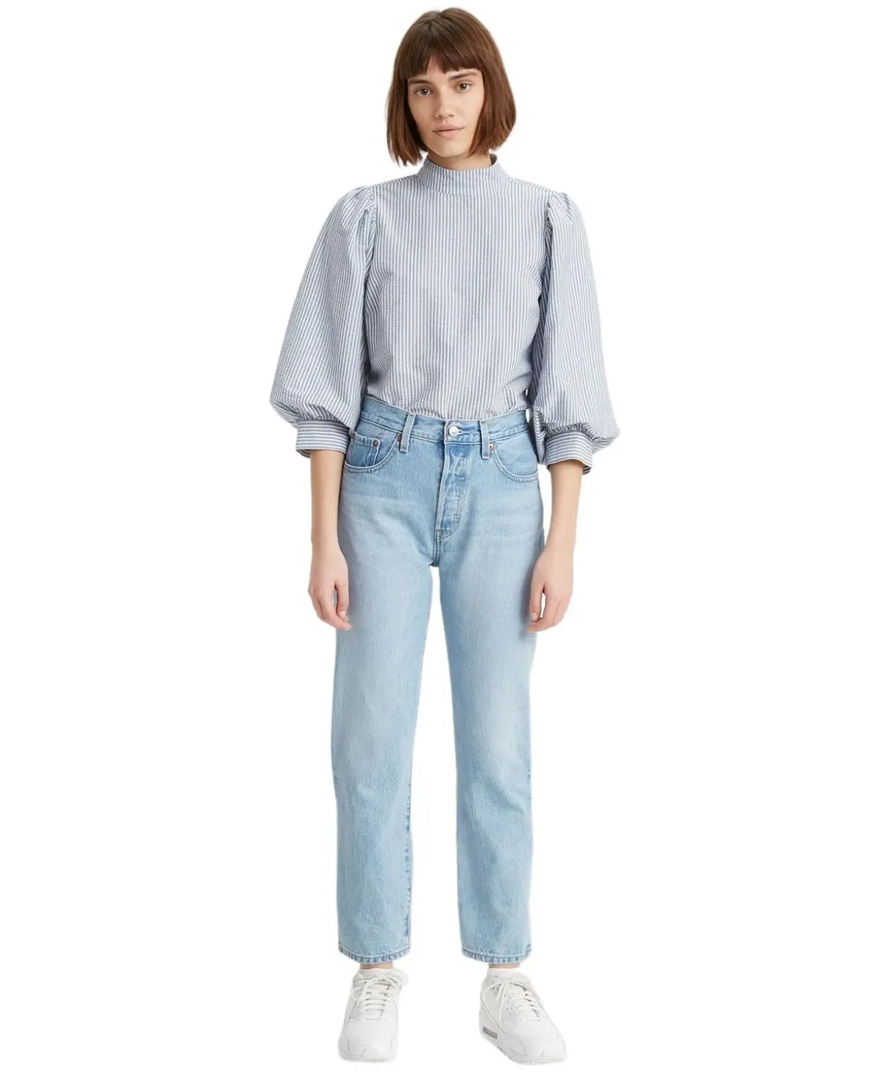 Levi's Damen-Jeans 78 Crop 501 in blauem Luxor