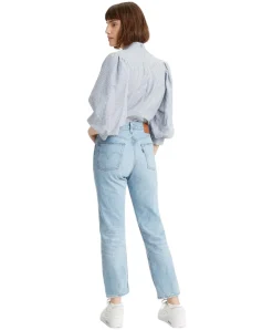 Levi's Damen-Jeans 78 Crop 501 in blauem Luxor