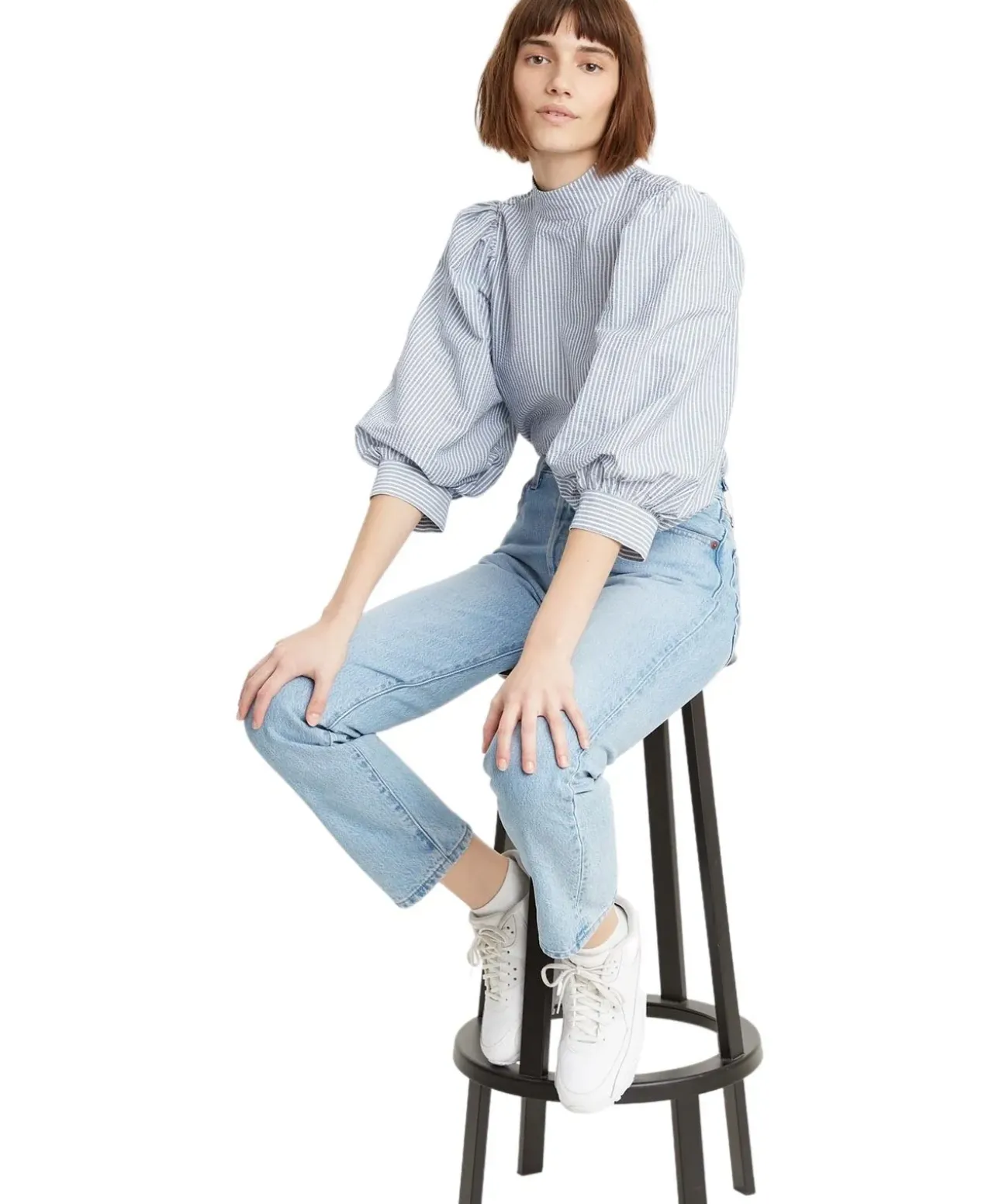 Levi's Damen-Jeans 78 Crop 501 in blauem Luxor
