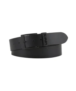 Levi's Gürtel Ashland aus glattem Rindsleder in Schwarz