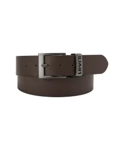 Levis Herren Gürtel Ashland Metal aus glattem Rindsleder in braun