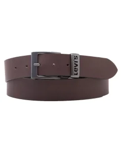 Levis Herren Gürtel Ashland Metal aus glattem Rindsleder in braun