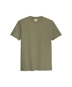 Levi‘s Herren T Shirt Original Housemark in Olivgrün