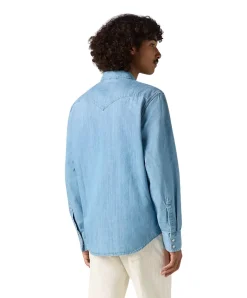 Levis Herrenhemd Barstow Western in hellblauem Stone
