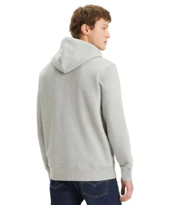 Levi's Hoodie Housemark in Grau aus Baumwoll-Frottee