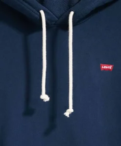 Levi's Hoodie Original Housemark mit kleinem Logo in Blau