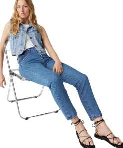 Levi's Jeans ⅞ Crop 501 in blauem Stonewash