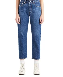 Levi's Jeans ⅞ Crop 501 in mittelblauer Orinda Troy Horse