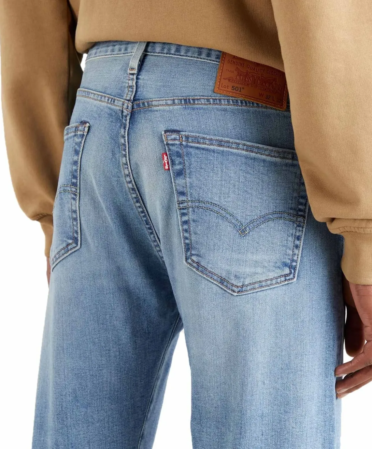 Levi’s Jeans Original Fit 501 in blauem I Call You Name